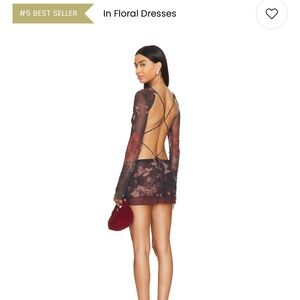 Elegant Floral Backless Dress